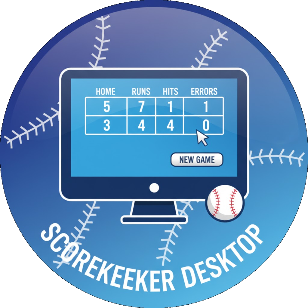 Scorekeeper desk with book and pencil